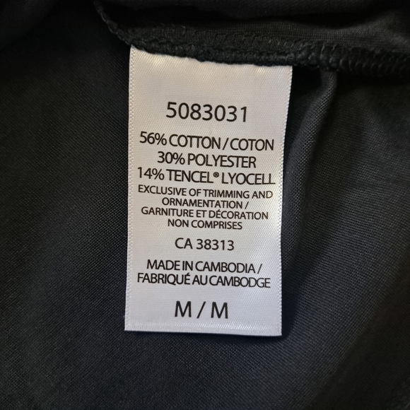 Kersh Tank Top Women’s Size Medium Black Sleeveless Top - Picture 5 of 11